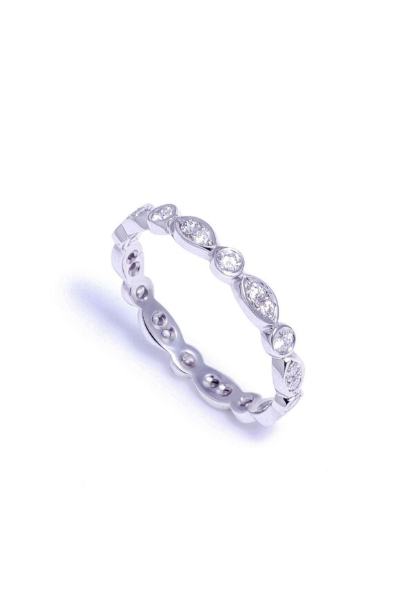 double height fancy wedding ring